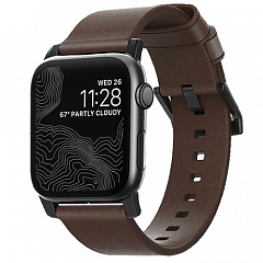 Ремешок Nomad Modern для Apple Watch 38/40 мм темно-коричневый / чёрный