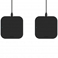 Беспроводная зарядка ZENS Aluminium Single Wireless Charger 10W Twin Pack чёрная (2 беспроводные зарядки)