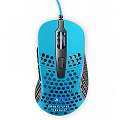 Игровая мышь Xtrfy M4 c RGB подсветкой голубая (Miami Blue)