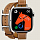 Умные часы Apple Watch Series 10 Hermes 42 мм, двойной тонкий кожаный ремешок с пряжкой коричневого цвета