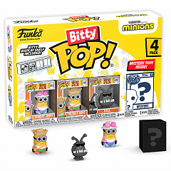 Фигурка Funko Bitty POP! Minions Tourist Jerry+Tourist Dave+Kyle+Mystery (1 of 4) 4PK 73038
