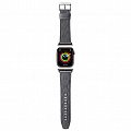 Ремешок CG Mobile Lagerfeld PU Saffiano Monogram для Apple Watch 38/40/41 мм серебристый
