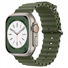 Ремешок EcoSilicone Ocean для Apple Watch 42/44/45/49 мм зелёный