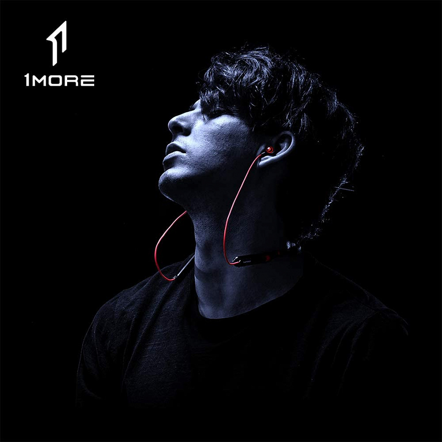 Беспроводные наушники 1More Spearhead VR BT In-Ear Headphones серый/красный (E1020BT)