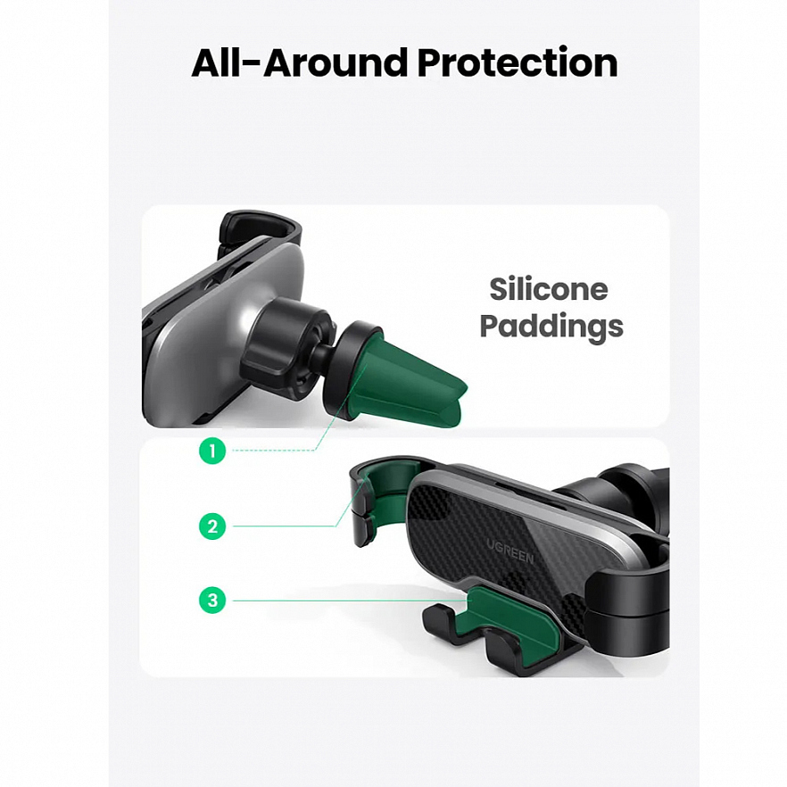 Автомобильный держатель Ugreen LP228 Gravity Phone Holder for Car (80539)