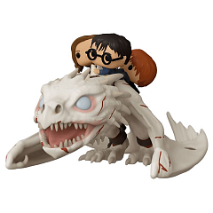 Коллекционная фигурка Funko POP! Rides Harry Potter S11 Harry, Hermione & Ron Riding Gringotts Dragon