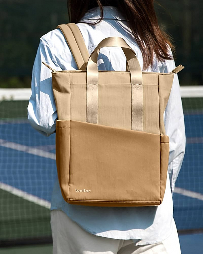 Рюкзак Tomtoc Slash Laptop Backpack A63 для ноутбуков 13.5" бежевый Sand Brown