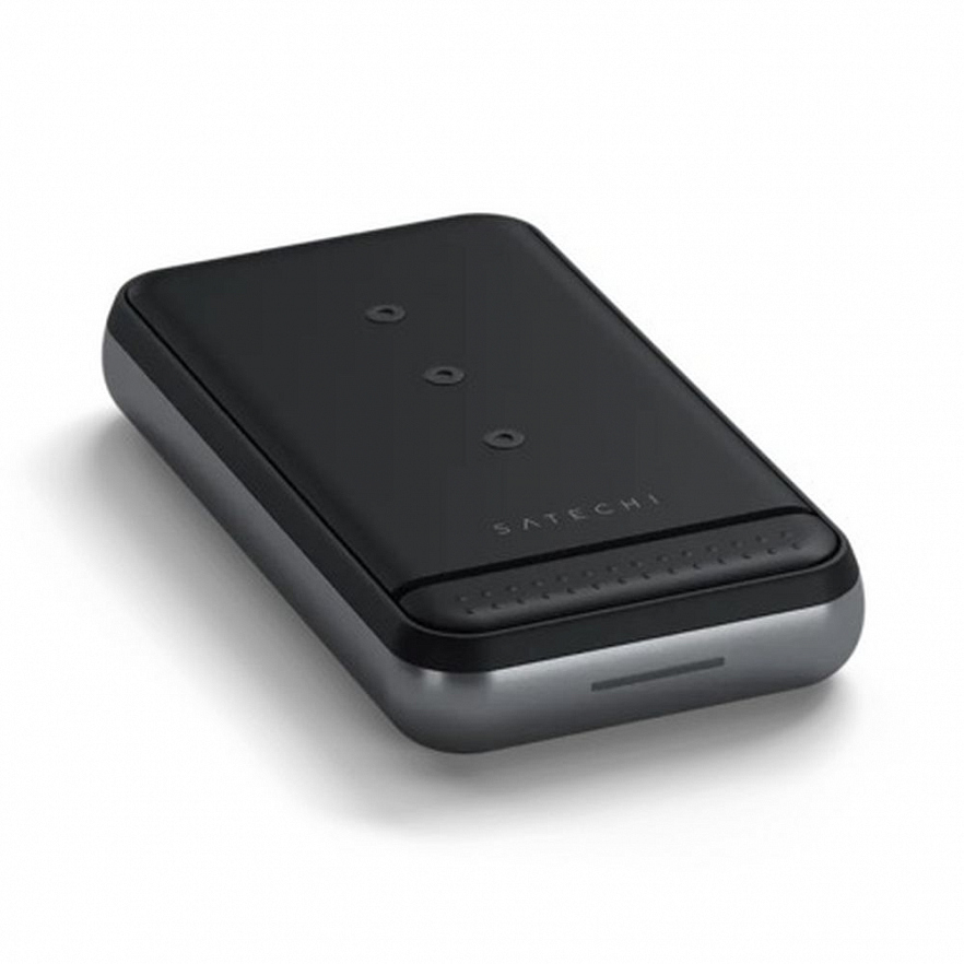 Складная док-станция Satechi Duo Wireless Charger Stand (ST-UCDWPBSM) - Серый космос