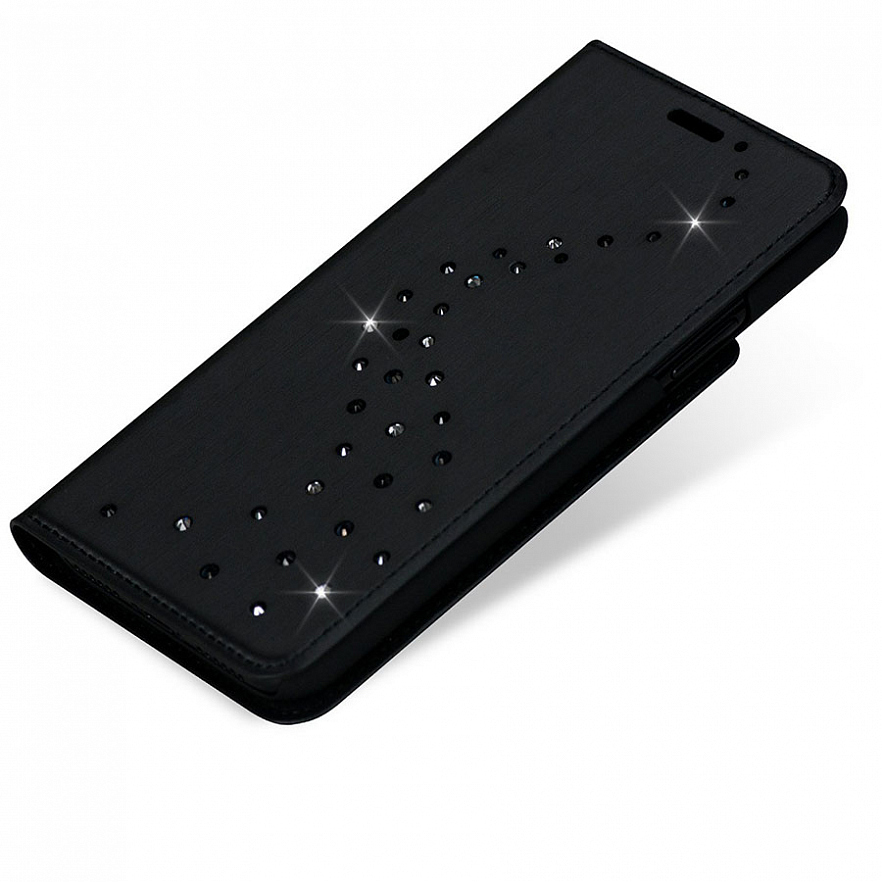 Чехол Bling My Thing Primo Flip Milky Way для iPhone X Starry Night чёрный