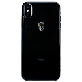 Чехол Bling My Thing Treasure Swarovski для iPhone Xs Max Hematite Skull прозрачный (ipxs-l-tr-cl-jet)