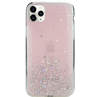 Чехол SwitchEasy Starfield для iPhone 11 Pro Max прозрачный розовый