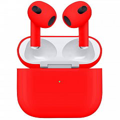 Беспроводные наушники Apple AirPods 3 (3‑го поколения) Custom Edition красные матовые