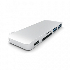 USB-хаб Satechi Type-C Pass Through USB Hub with USB-C Charging Port Серебристый