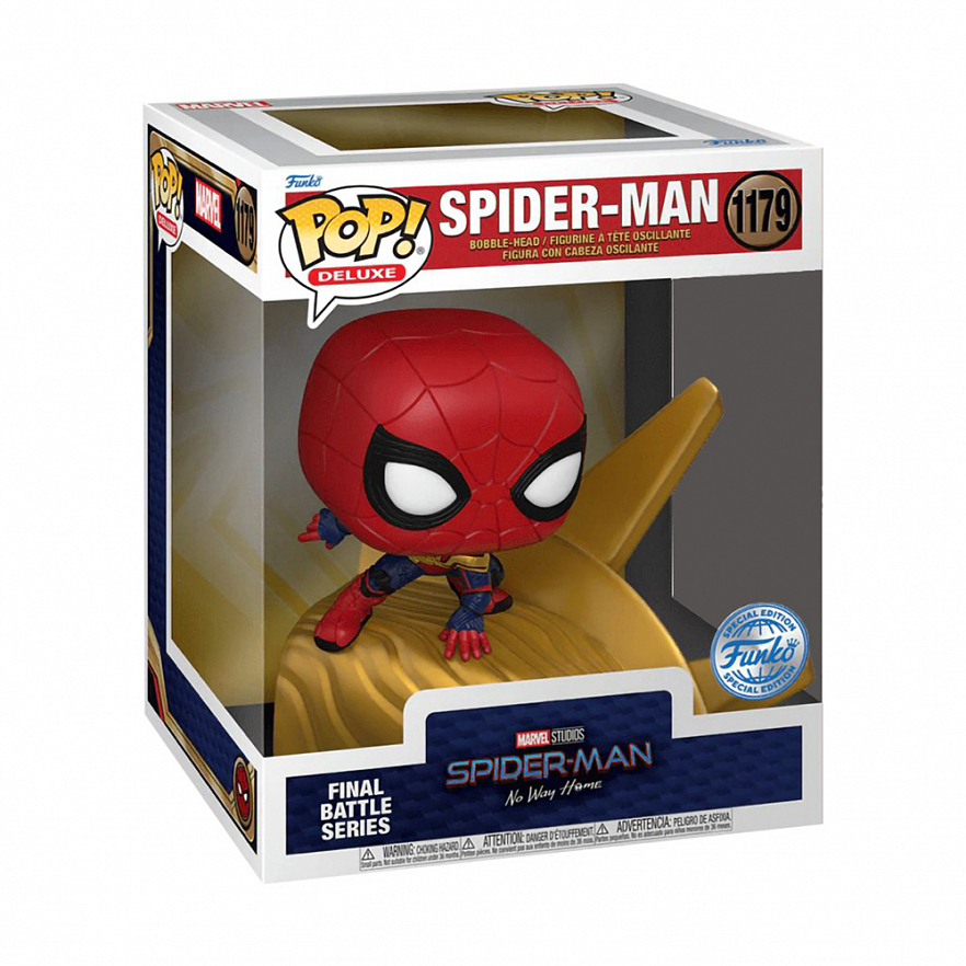 Фигурка Funko POP! Deluxe Bobble Marvel Spider-Man No Way Home Battle Spider-Man (Exc) (1179) 68387