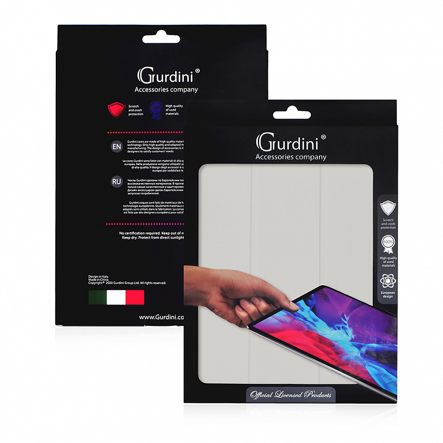 Чехол Guardi Milano Series для iPad Pro 11" (2020-2021) серо-бежевый (Stone)