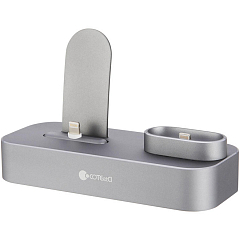 Док-станция COTEetCI Base22 (CS7205-TS) для iPhone / AirPods серебристая