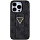 Чехол CG Mobile Guess Grip Stand PU 4G Triangle Diamond Metal Logo для iPhone 15 Pro Max чёрный