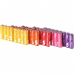 Комплект батареек алкалиновых ZMI Rainbow Zi5 типа AA 40 шт. разноцветные (AA540 Colors)
