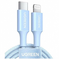 Кабель Ugreen US532 Lightning to USB-C PD Charging Cable (1 метр) синий (90448)
