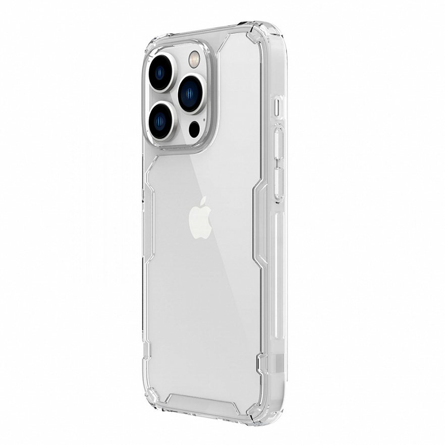 Чехол Nillkin Nature TPU Pro для iPhone 14 Pro Max прозрачный / белый