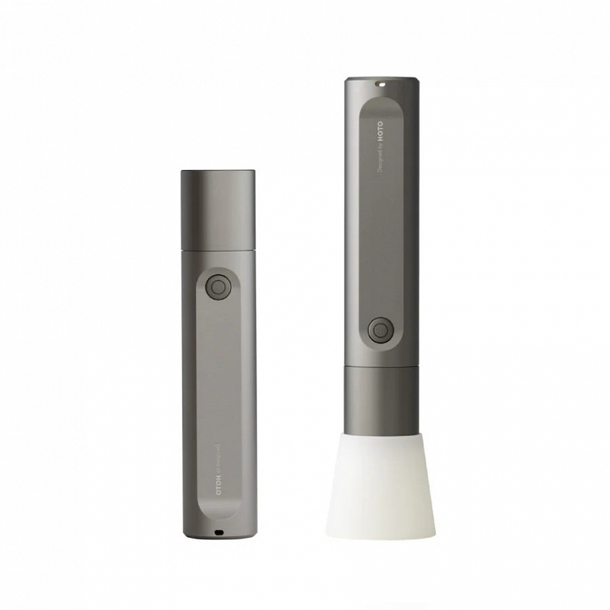 Фонарик HOTO Flashlight Fit серый