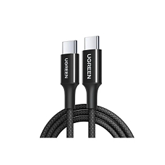 Кабель UGREEN L502 USB-C - PD 5A в оплетке 0.5 м черный