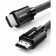 Кабель Ugreen HD135 (50562) 8K HDMI M/M Zinc+Nylon Round Cable (5 метров) чёрный