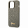Чехол CG Mobile Guess Glitter Flakes w Metal Logo Hard для iPhone 14 Pro зелёный