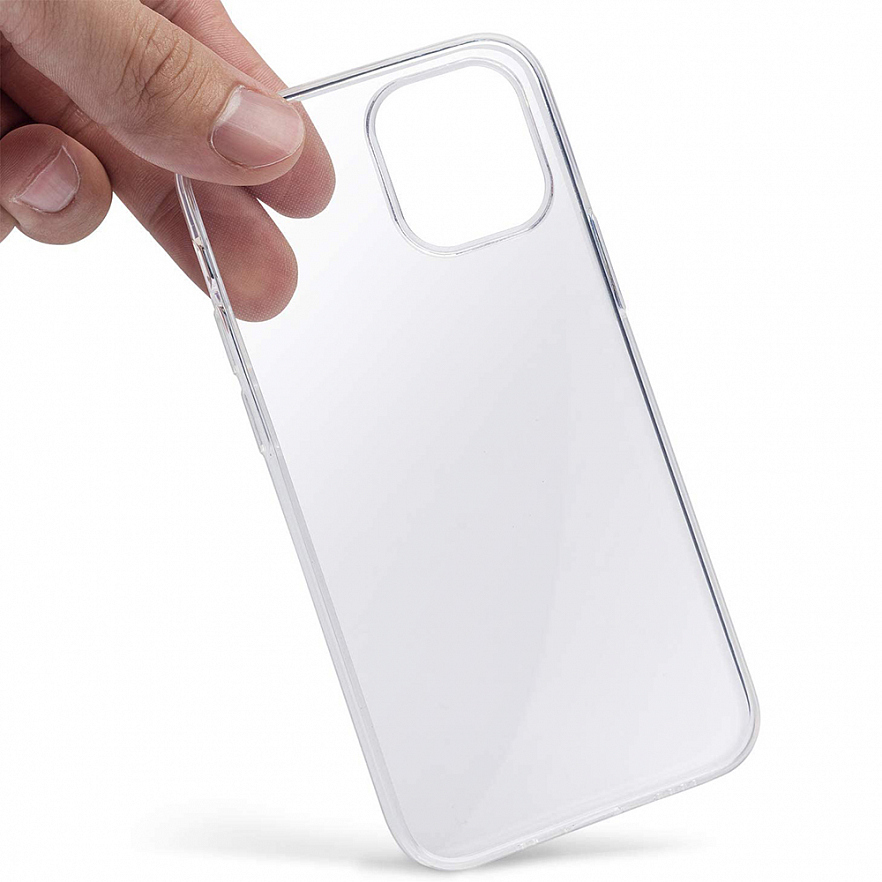 Чехол YablukСase Clear для iPhone 12 Mini прозрачный