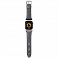 Ремешок CG Mobile Lagerfeld PU Saffiano Monogram для Apple Watch 42/44/45 мм серебристый