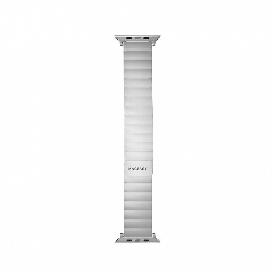 Ремешок MAGEASY Maestro M Magnetic Stainless Steel для Apple Watch 42/44/45/49 мм серебристый