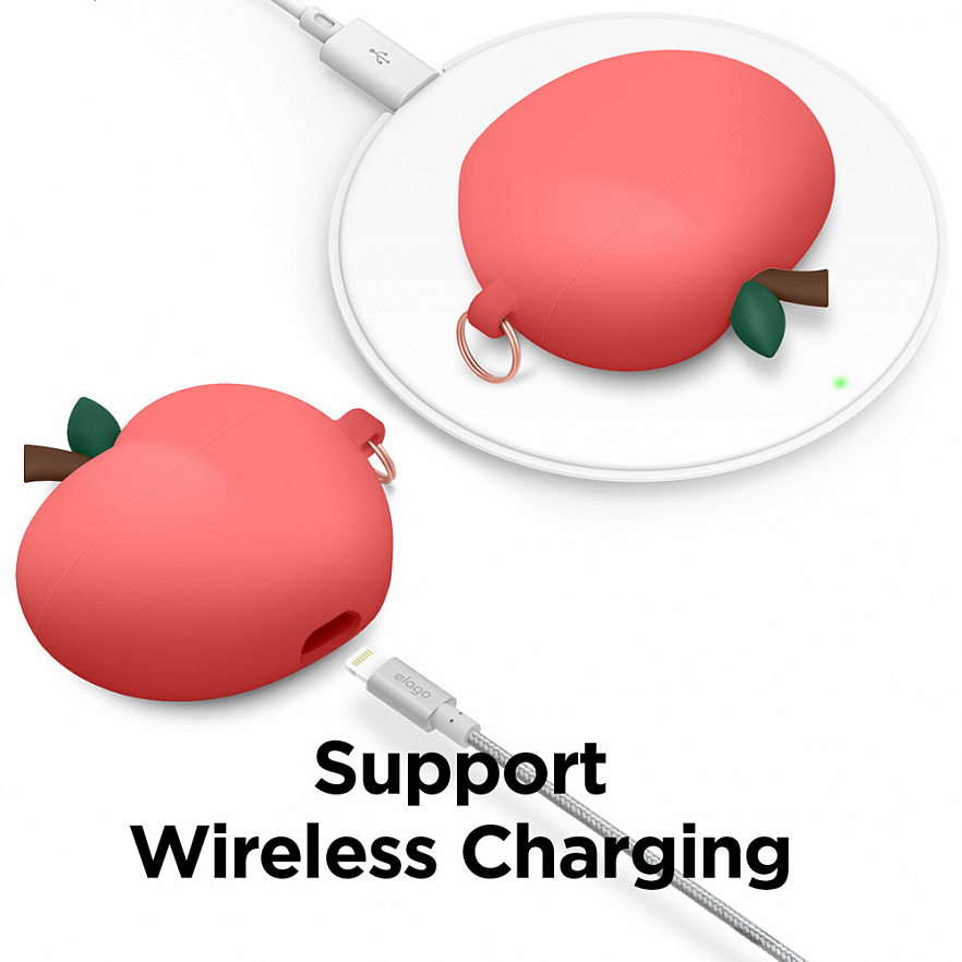 Чехол Elago Peach Case для AirPods Pro красный (Red)