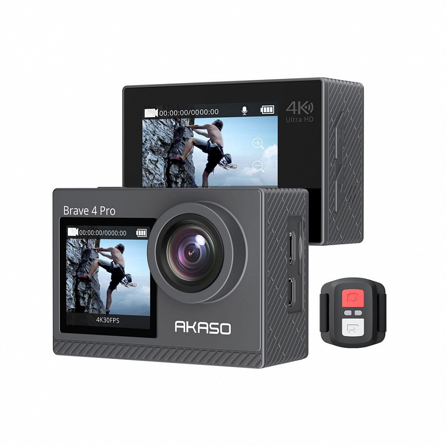 Экшн-камера AKASO BRAVE 4 PRO серая