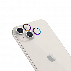 Защита линз SwitchEasy MagEasy LenzGuard Sapphire Camera Lens Protector для iPhone 15 / Plus радужная