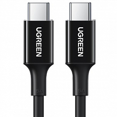 Кабель Ugreen US300 USB-C to USB-C 100W 5A Cable (2 метра) чёрный (80372)