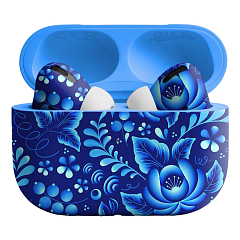 Беспроводные наушники Apple AirPods Pro 2 2022 Chochloma Custom Edition матовые (полная покраска) хохлома синие