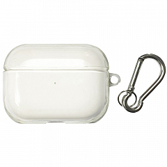 Чехол TOTU TWS Pro Premium Case для AirPods Pro ударопрочный c карабином прозрачный