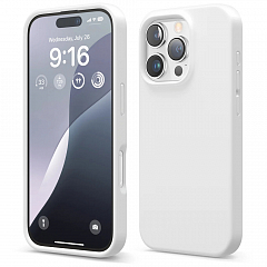 Чехол Elago Premium Silicone для iPhone 16 Pro Max белый (White)