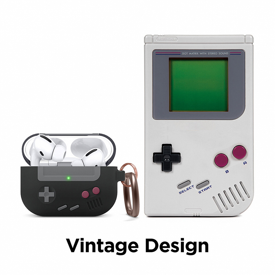 Чехол Elago Retro AW5 Hang Case для AirPods Pro чёрный