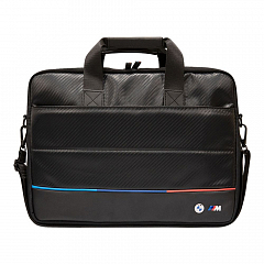 Сумка CG Mobile BMW для ноутбуков 15" Computer Bag Carbon Tricolor with pockets Black - Чёрная