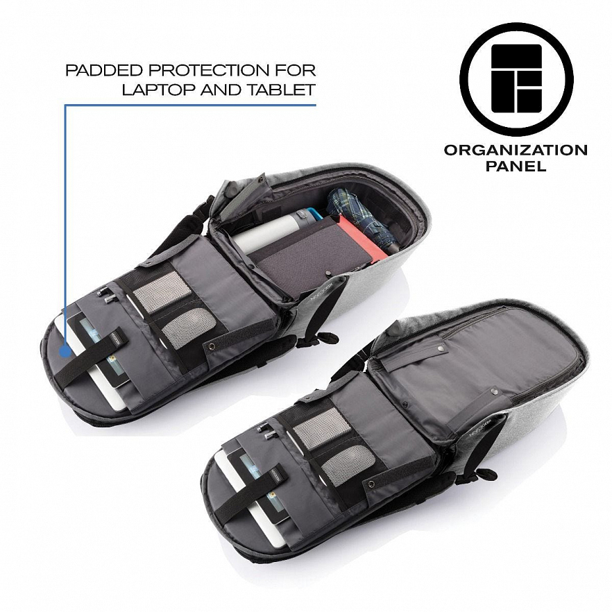 Рюкзак XD Design Bobby Pro Anti-Theft Backpack серый