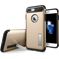Чехол Spigen Slim Armor для iPhone 7 Plus (Айфон 7 Плюс) золотой (SGP-043CS20310)