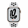 Умные часы Apple Watch Nike Series 7 45 мм, алюминий «Сияющая звезда», спортивный ремешок Nike цвета «Чистая платина/чёрный»