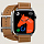 Умные часы Apple Watch Series 10 Hermes 46 мм, двойной кожаный ремешок с пряжкой коричневого цвета