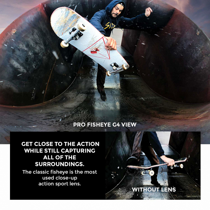 Универсальная линза «Рыбий глаз» Black Eye Pro Series Fisheye G4