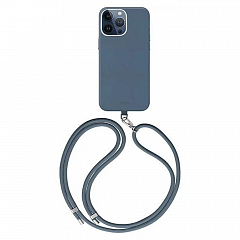 Чехол Uniq COEHL MUSE Leatherette with Strap Sapphire Blue (MagSafe) для iPhone 15 Pro Сапфирово-синий