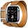 Умные часы Apple Watch Series 10 Hermes 42 мм, двойной кожаный ремешок с пряжкой коричневого цвета