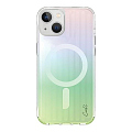 Чехол Uniq COEHL Linear Iridescent (MagSafe) для iPhone 15 Радужный (Iridescent)