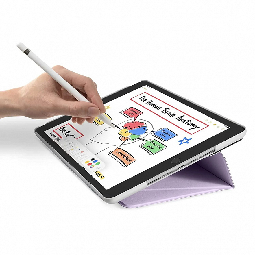 Чехол Tomtoc Tablet case (без слота pencil) для iPad 10.2 фиолетовый (B02-006V01)