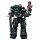 Фигурка Warhammer 40K Dark Angels Intercessors Brother Nadael 1:18